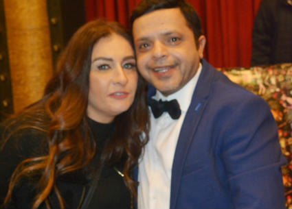 محمد هنيدي وزوجته