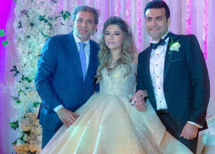 خالد يوسف في زفاف ابنة شقيقه محمد يوسف