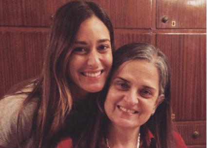 أمينة خليل ووالدتها