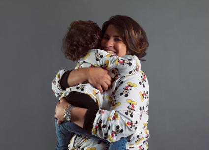 إنجي وجدان وابنها إسماعيل