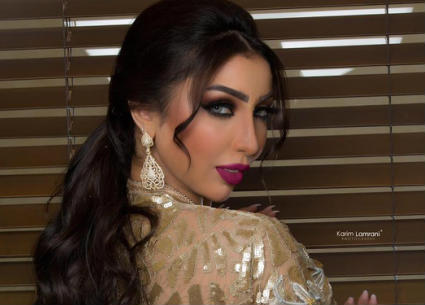 دنيا بطمة بالقفطان المغربي في أحدث جلسة تصوير