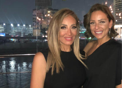 ريم البارودي في حفل عيد ميلاد ريهام سعيد