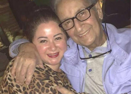 الراحل نور الشريف وابنته مي