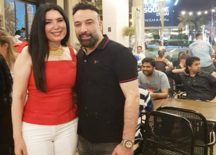 عبير صبري وزوجها