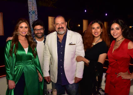 عدد كبير من نجوم الفن والرياضة في عيد ميلاد المنتج وليد منصور