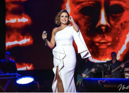 كارول سماحة في حفل افتتاح الدورة الـ18 من مهرجان موازين التي تحمل اسم " موازين .. إيقاعات العالم" 
