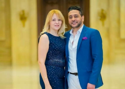 تامر فرج وزوجته