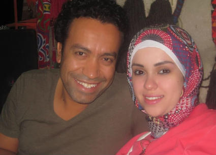 سامح حسين وزوجته