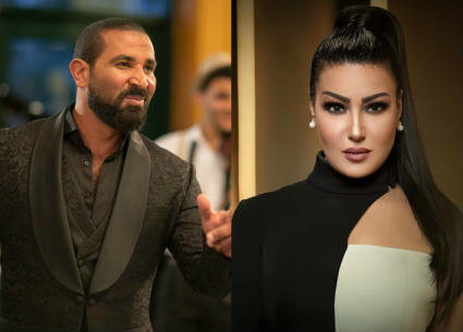 سمية الخشاب وأحمد سعد