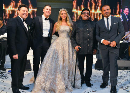 الفنان هاني شاكر يحتفل بزفاف نجله