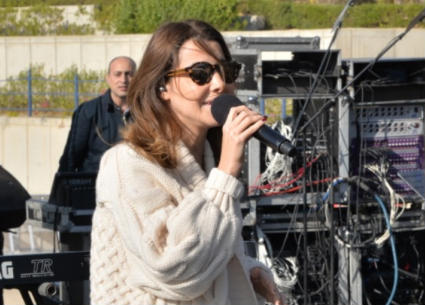 نانسي عجرم في البروفة