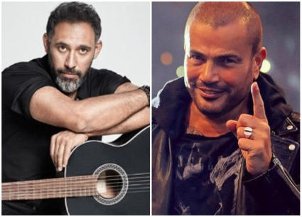 عمرو دياب وعمرو مصطفى