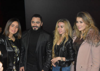 تامر حسني مع هنا الزاهد وحلا شيحة وعائشة بن أحمد