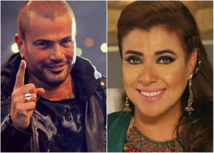 نشوى مصطفى وعمرو دياب