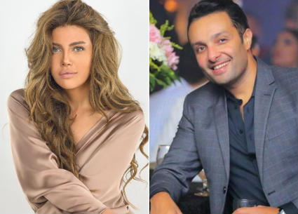 الفنان وائل عبد العزيز والفنانة ريهام حجاج