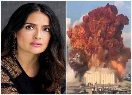 سلمى حايك وصورة من انفجار بيروت