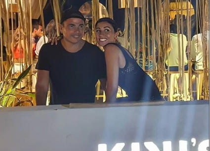 دينا الشربيني وعمرو دياب