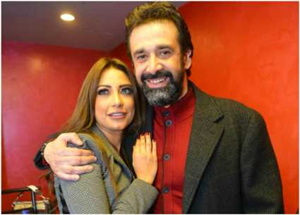 كريم عبد العزيز وزوجته هايدي سرور