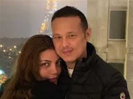 ريهام حجاج وزوجها محمد حلاوة
