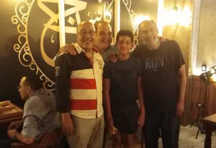 حجاج عبد العظيم وشريف باهر وأحمد بدير وحفيده