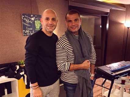 عمرو دياب وعزيز الشافعي