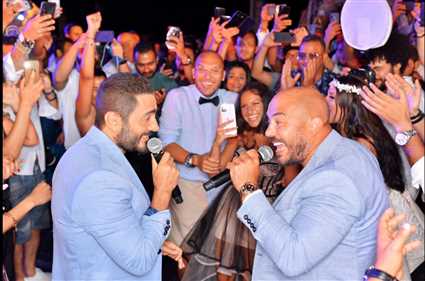 محمود العسيلي وتامر حسني