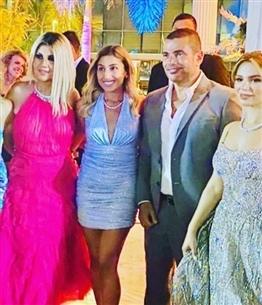 عمرو دياب في حفل زفاف أمير شاهين