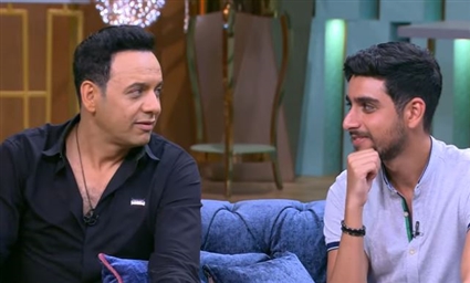 مصطفى قمر وابنه تيام