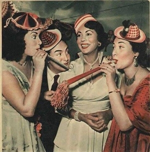 محمد فوزي وكوكا ومديحة يسري وهدى سلطان