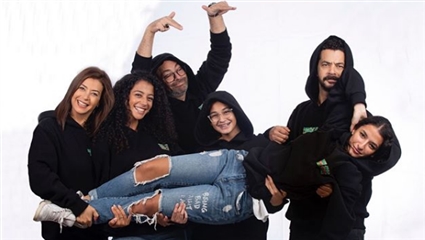 أميرة دياب مع شريف سلامة وعادل أديب ومنال سلامة