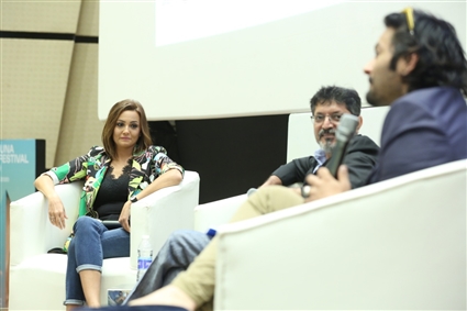 صورة من الحلقة النقاشية لمهرجان الجونة