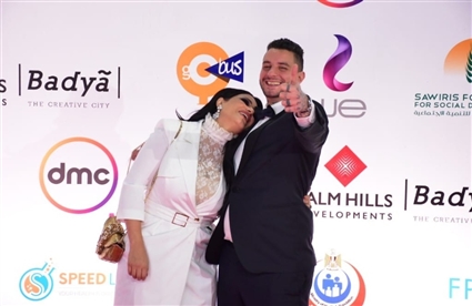 أحمد الفيشاوي ونادية الكامل زوجته