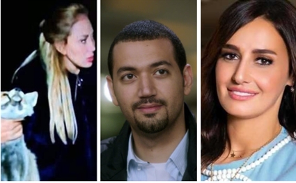 حلا شيحة ومعز مسعود وريهام سعيد