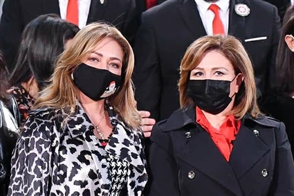 إلهام شاهين وليلى علوي