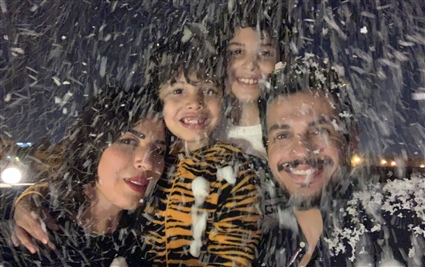 أحمد إبراهيم وأسرته