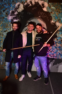 محمد عبد الرحمن مع أمير المصري وكريم قاسم