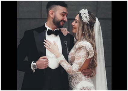 نادر حمدي وزوجته