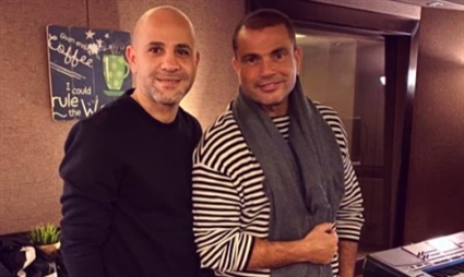 عمرو دياب وعزيز الشافعي