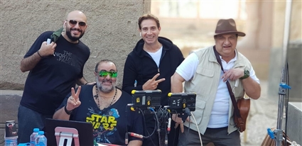 خالد الصاوي مع جلال زكي وسامح عبد العزيز