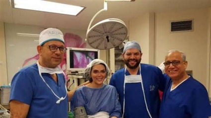 حورية فرغلي من داخل غرفة العمليات