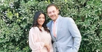 محمد علي رزق وخطيبته 