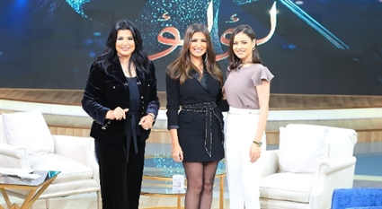 منى الشاذلي ومي عمر وهدير عبد الناصر