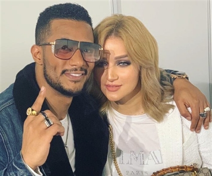 محمد رمضان وزوجته