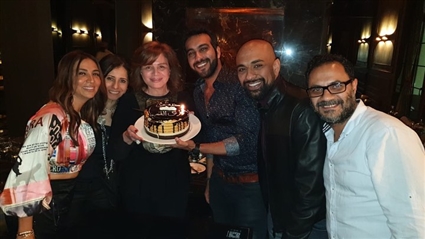 إلهام شاهين وفريق عمل مسلسل حتة مني