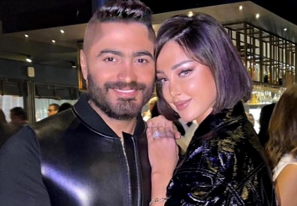 تامر حسني وبسمة بوسيل