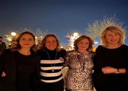 إلهام شاهين مع يسرا وإيناس الدغيدي ونيللي كريم