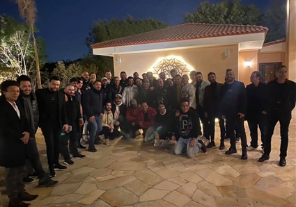 تركي آل شيخ مع عدد من صناع الموسيقى في مصر