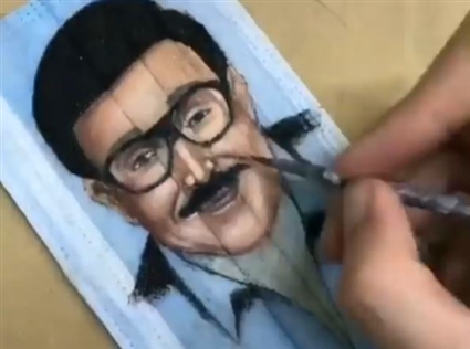 سمير غانم على الكمامة