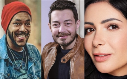 منى زكي وأحمد زاهر وويجز