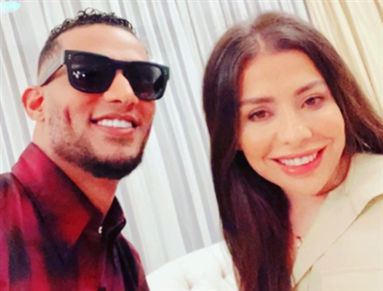 محمد رمضان وحفيدة صدام حسين
